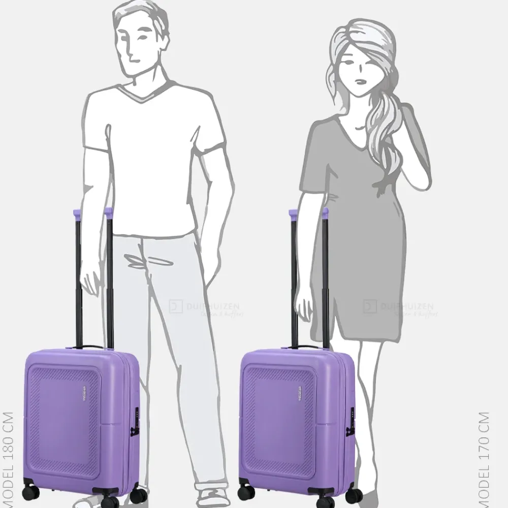 Handbagage Koffers^American Tourister Dashpop handbagage koffer 55 cm violet purple