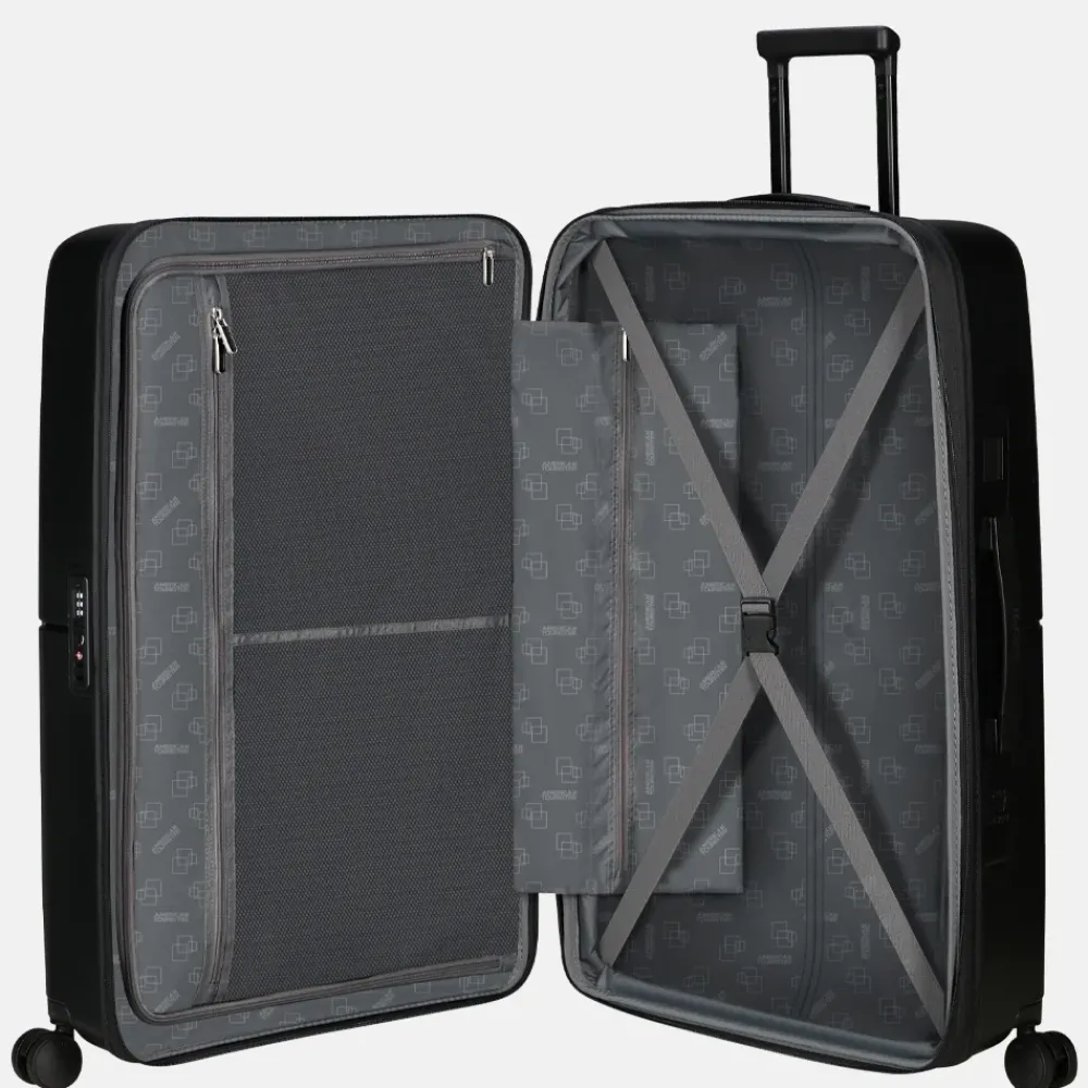 Reiskoffers^American Tourister Dashpop reiskoffer 77 cm true black