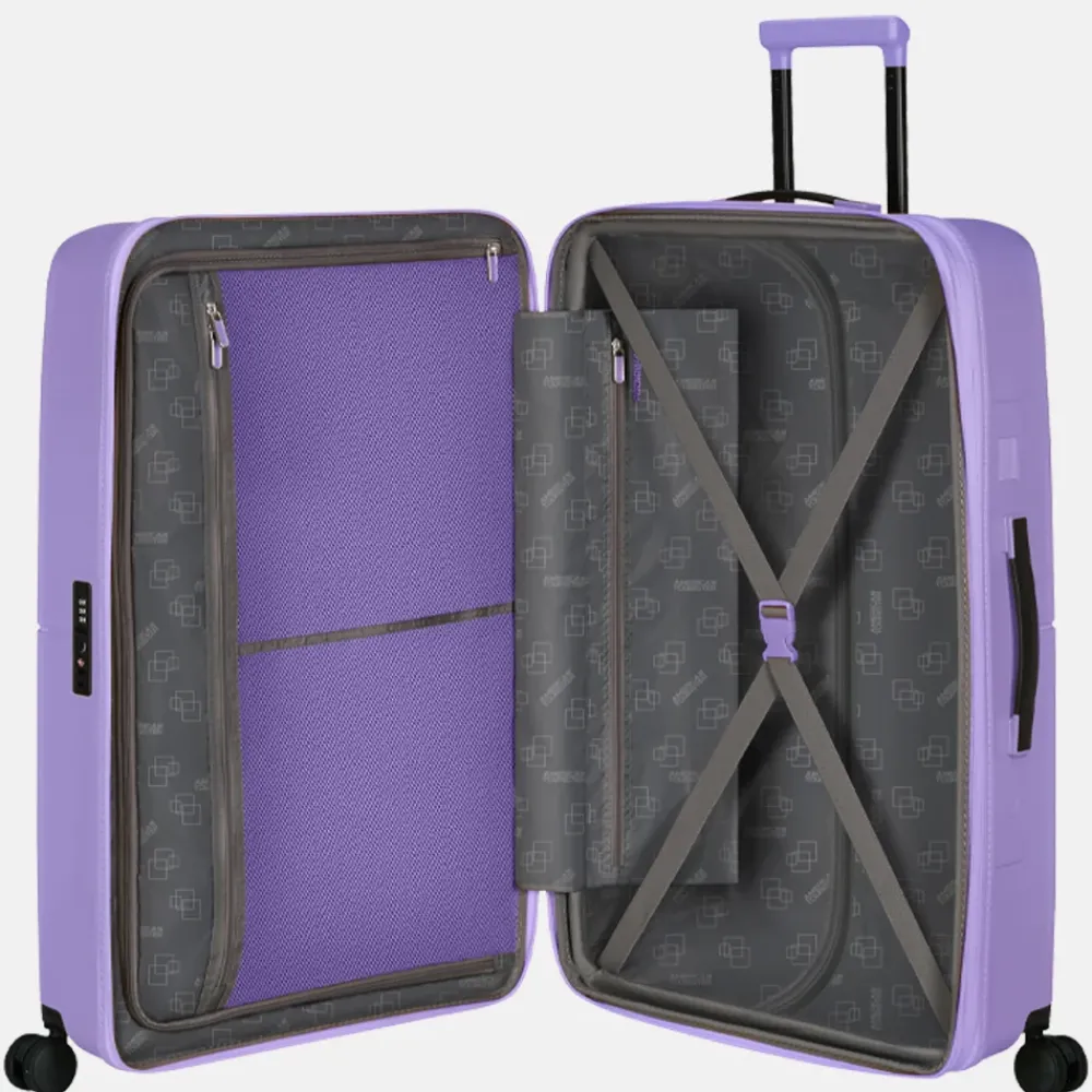 Reiskoffers^American Tourister Dashpop reiskoffer 77 cm violet purple