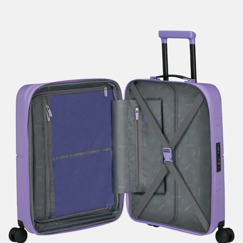 Handbagage Koffers^American Tourister Dashpop handbagage koffer 55 cm violet purple