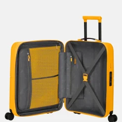 Handbagage Koffers^American Tourister Dashpop handbagage koffer 55 cm golden yellow