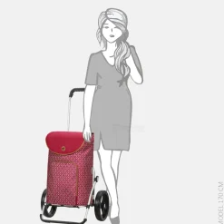 Boodschappentrolleys^Andersen Royal Famkte boodschappentrolley rood