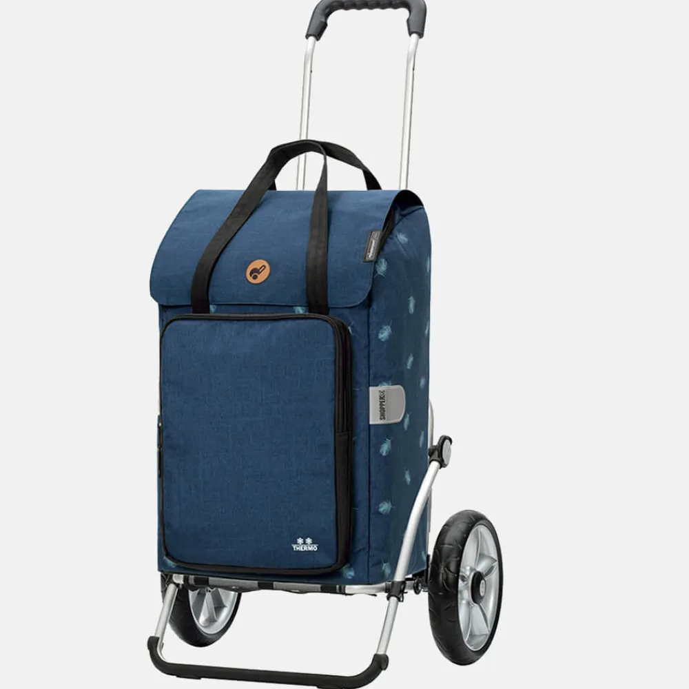 Boodschappentrolleys^Andersen Royal Shopper Ivar (kogellager) boodschappentrolley blauw