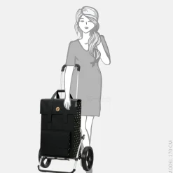 Boodschappentrolleys^Andersen royal shopper Janne boodschappentrolley black