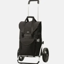 Boodschappentrolleys^Andersen Royal Shopper Senta boodschappentrolley zwart