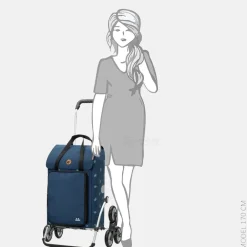 Boodschappentrolleys^Andersen Royal Shopper trappenklimmer boodschappentrolley ivar blue