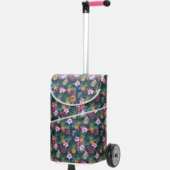 Boodschappentrolleys^Andersen Unus shopper boodschappentrolley ananas bloem