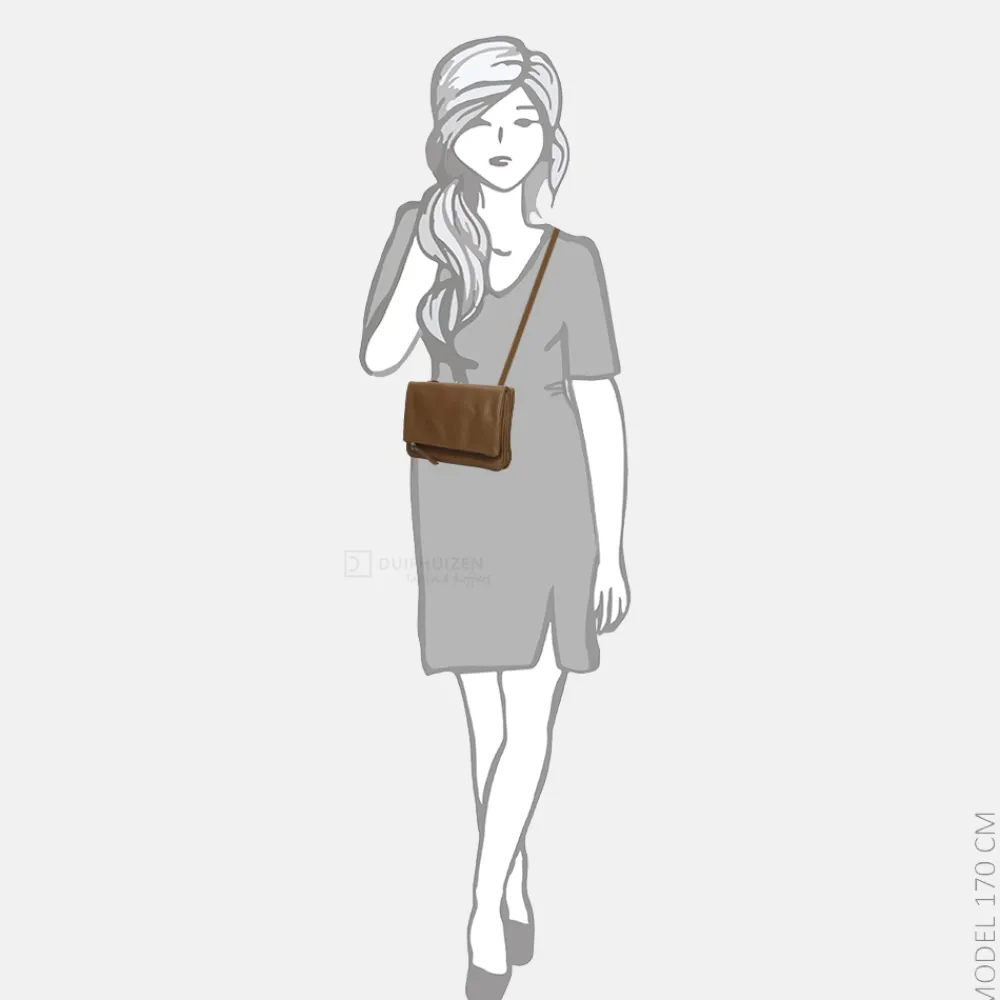 Crossbody Tassen^Aunts and Uncles Jamie's Orchard Raspberry crossbody tas desert taupe