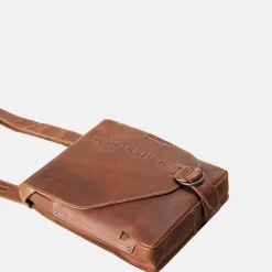 Schoudertassen^Aunts and Uncles Jason Hunter schoudertas M vintage tan