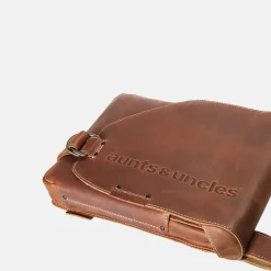 Schoudertassen^Aunts and Uncles Jason Hunter schoudertas M vintage tan