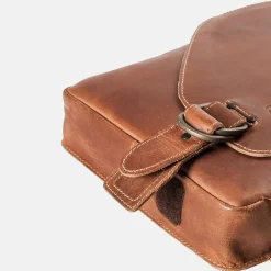 Schoudertassen^Aunts and Uncles Jason Hunter schoudertas M vintage tan