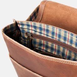 Schoudertassen^Aunts and Uncles Jason Hunter schoudertas M vintage tan
