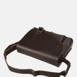 Heren Laptoptassen^Aunts and Uncles Judd Hunter big laptoptas vintage brown