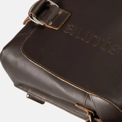 Heren Laptoptassen^Aunts and Uncles Judd Hunter big laptoptas vintage brown
