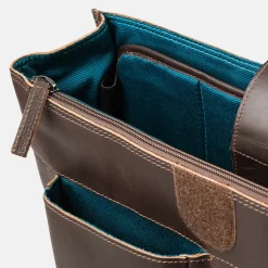 Heren Laptoptassen^Aunts and Uncles Judd Hunter big laptoptas vintage brown