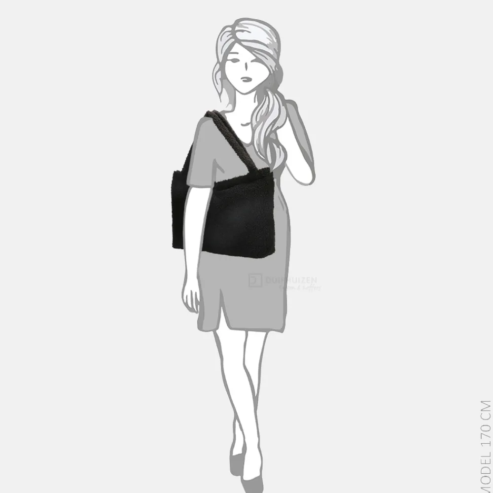 Shoppers^Beagles Ariany teddy shopper XL zwart