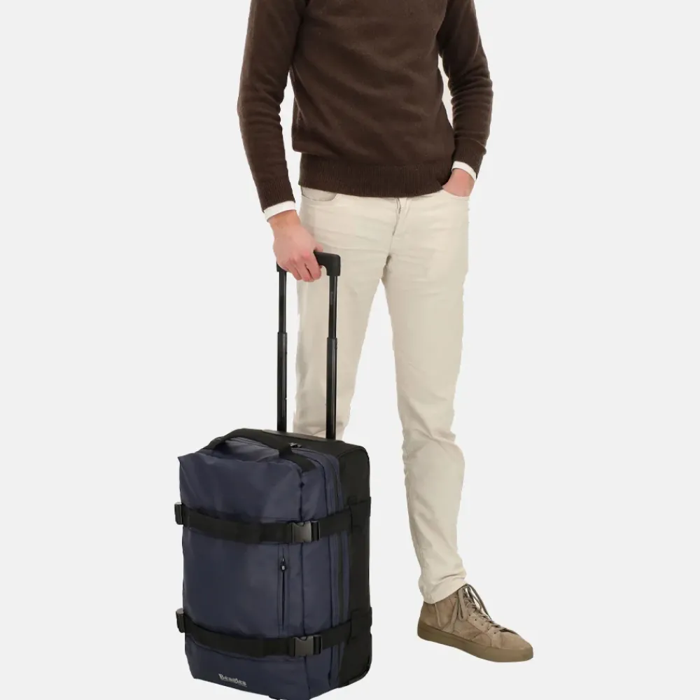 Handbagage Tassen | Reistassen Op Wielen^Beagles Dubbeldekker reistas op wielen 52 cm blauw
