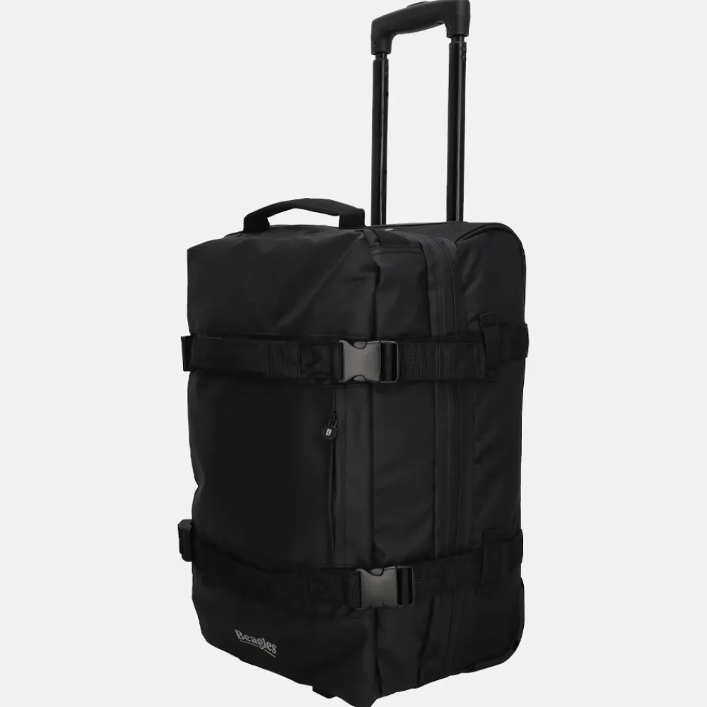 Handbagage Tassen | Reistassen Op Wielen^Beagles Dubbeldekker reistas op wielen 52 cm zwart