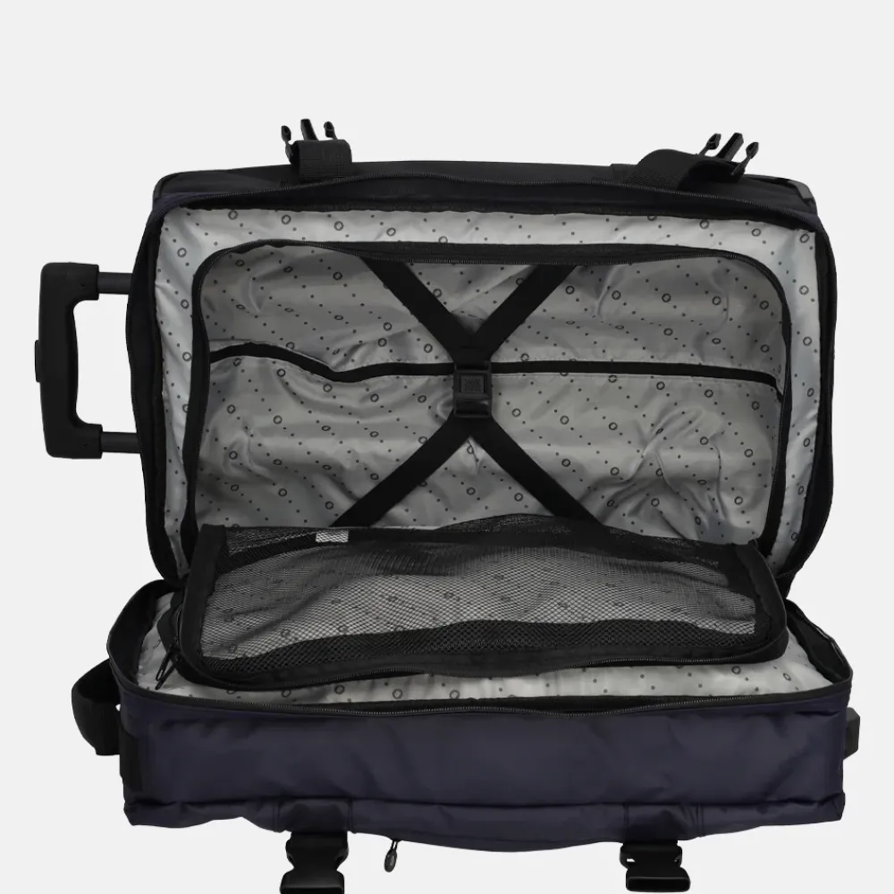 Handbagage Tassen | Reistassen Op Wielen^Beagles Dubbeldekker reistas op wielen 52 cm blauw