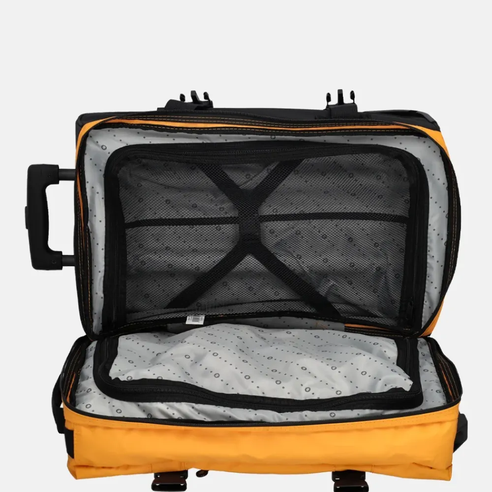Handbagage Tassen | Reistassen Op Wielen^Beagles Dubbeldekker reistas op wielen 52 cm okergeel