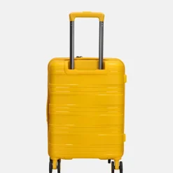 Handbagage Koffers^Beagles Spinner handbagage koffer 55 cm geel