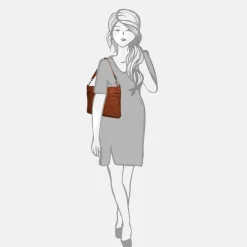 Schoudertassen^Bear Design Angelica schoudertas cognac