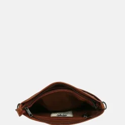 Schoudertassen^Bear Design Angelica schoudertas cognac
