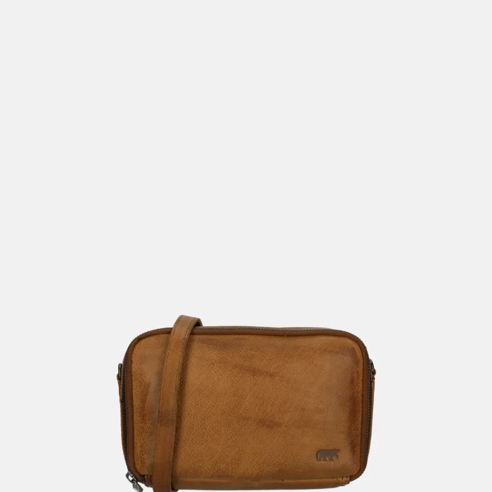 Crossbody Tassen^Bear Design crossbody tas cognac