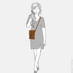 Crossbody Tassen^Bear Design crossbody tas cognac