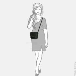 Crossbody Tassen^Bear Design crossbody tas studs green