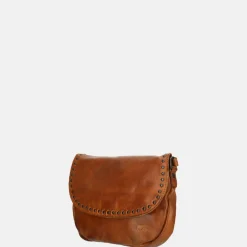 Crossbody Tassen^Bear Design crossbody tas studs cognac