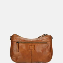 Crossbody Tassen^Bear Design crossbody tas studs cognac
