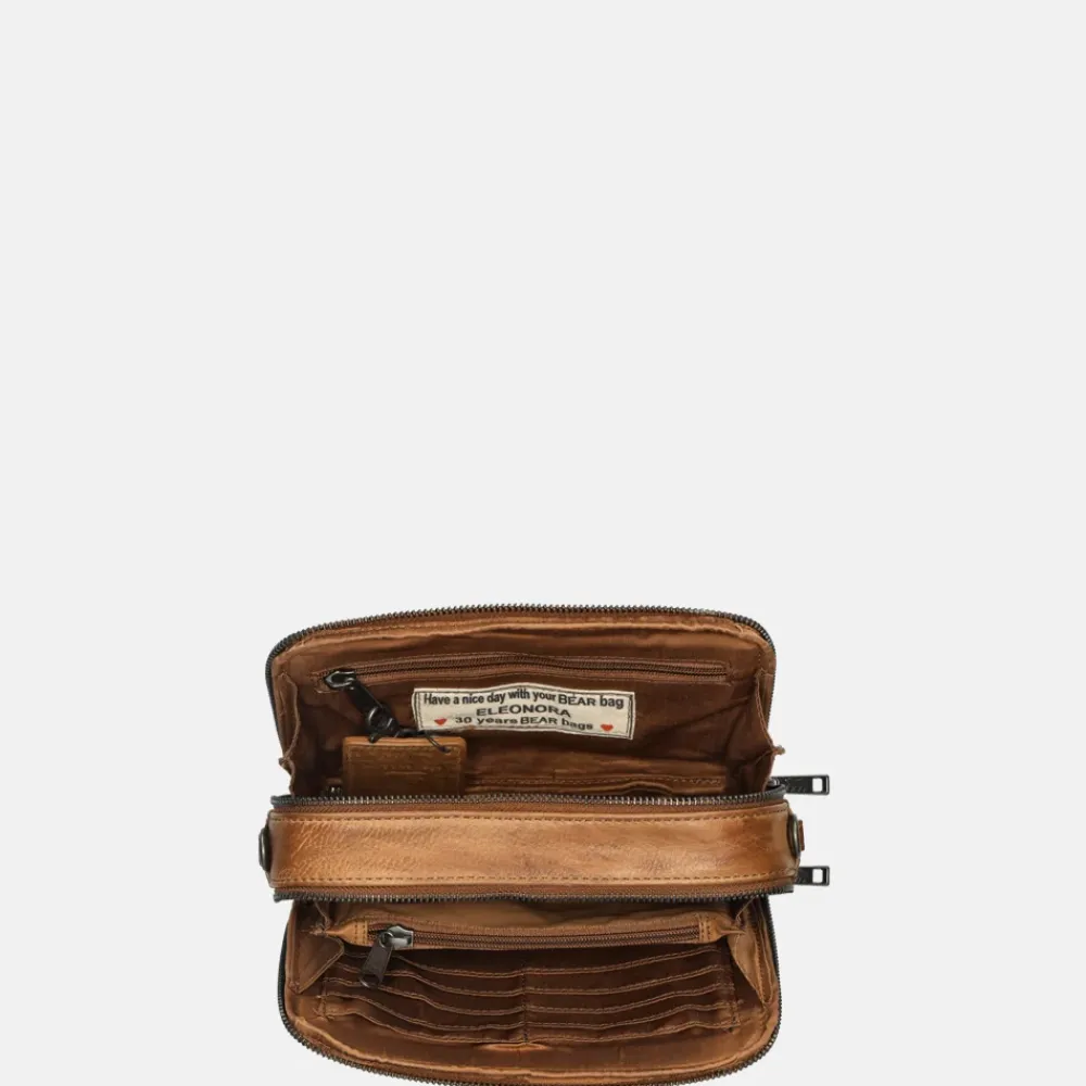 Crossbody Tassen^Bear Design crossbody tas cognac