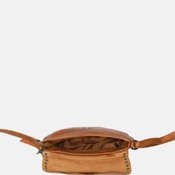 Crossbody Tassen^Bear Design crossbody tas studs cognac