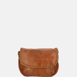 Crossbody Tassen^Bear Design crossbody tas studs cognac