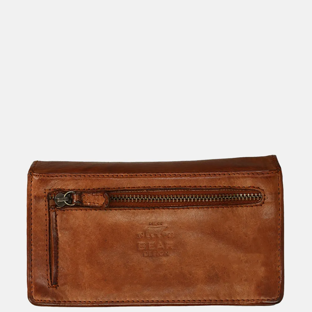 Dames Portemonnees^Bear Design Emma portemonnee cognac
