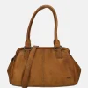 Handtassen^Bear Design handtas cognac