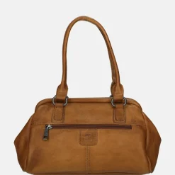 Handtassen^Bear Design handtas cognac