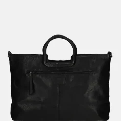 Handtassen^Bear Design handtas L zwart