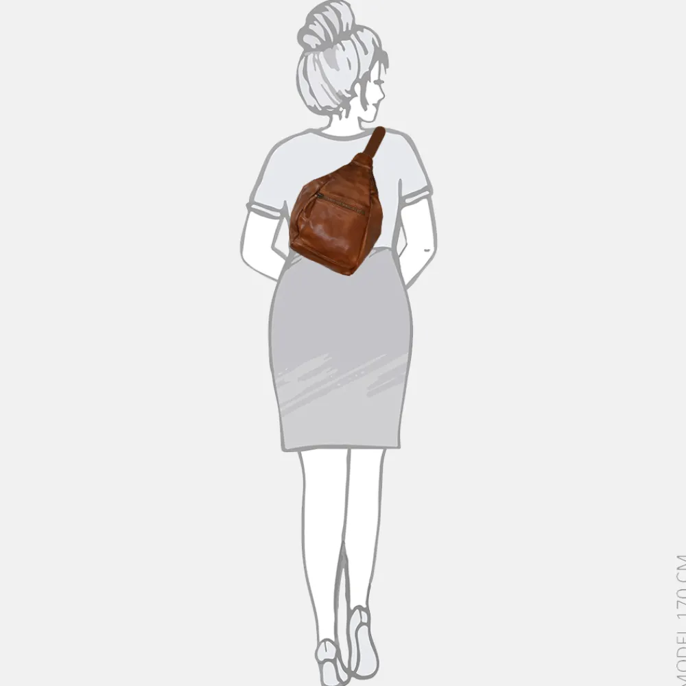 Vrijetijd Rugzakken | Fashion Rugzakken^Bear Design Hannie rugzak cognac