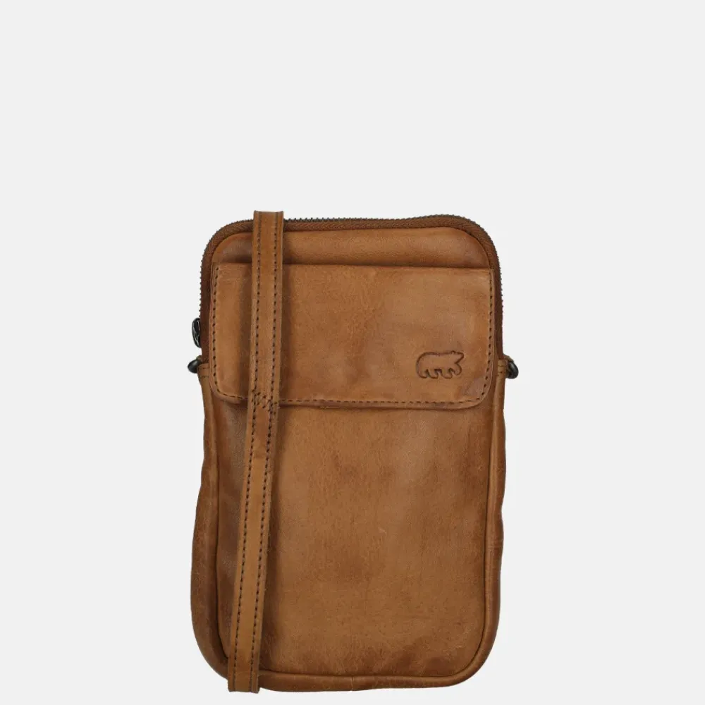 Telefoontasjes | Crossbody Tassen^Bear Design Igor telefoontas cognac