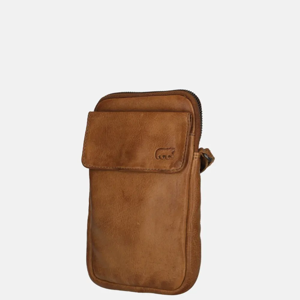 Telefoontasjes | Crossbody Tassen^Bear Design Igor telefoontas cognac