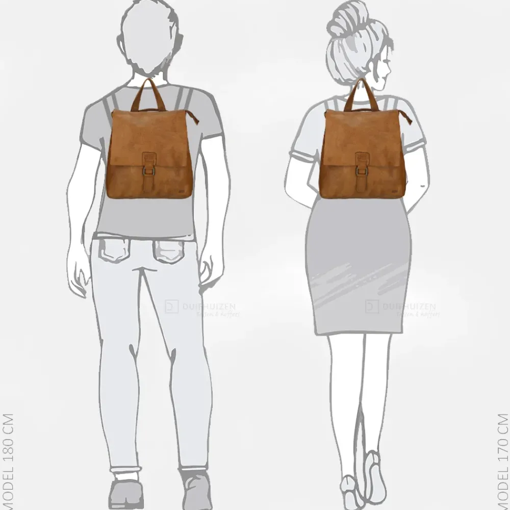 Vrijetijd Rugzakken^Bear Design Jesse shopper/ rugzak cognac