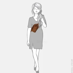 Crossbody Tassen^Bear Design Katinka crossbody tas cognac