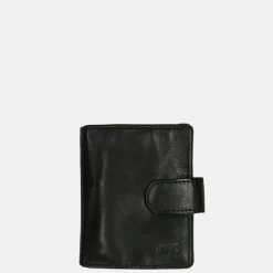 Heren Portemonnees^Bear Design Kris billfold voor pasjeshouder black