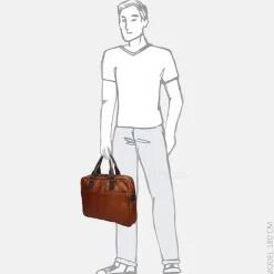 Heren Laptoptassen | Dames Laptoptassen^Bear Design Leandro laptoptas 15.4 inch cognac/brown