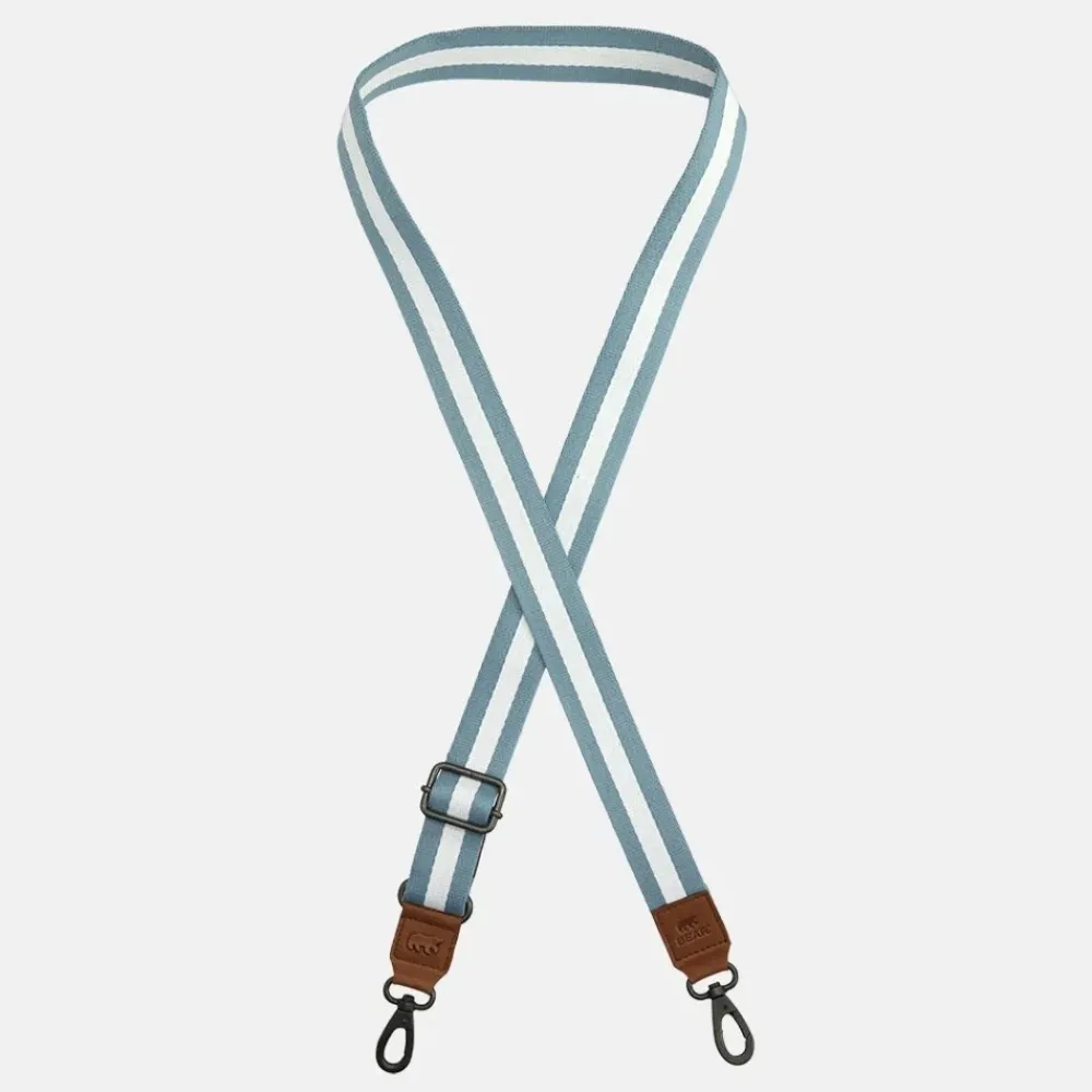 Schouderbanden^Bear Design losse schouderband white/light blue