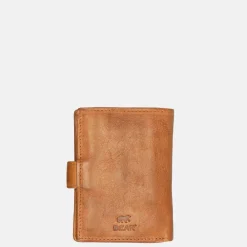 Pasjeshouders | Heren Portemonnees^Bear Design pasjeshouder cognac