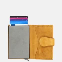Pasjeshouders | Heren Portemonnees^Bear Design pasjeshouder yellow