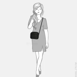 Crossbody Tassen^Bear Design Peggy crossbody tas zwart